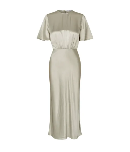 Salucinda Short Sleeve Dress in Abbey Stone