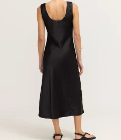 Sasumma Slip Dress in Black