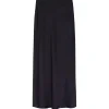 Satin Maxi Skirt in Black
