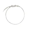 Savi Asymmetric Square Chain Bracelet in Silver
