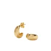 Savi Dome Small Hoop Earring in Gold