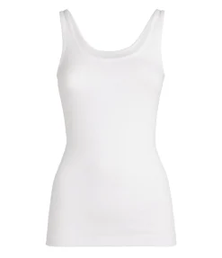 Scoop Neck Tank in White