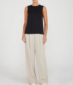 Shell Silk Top in Black