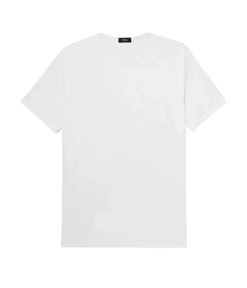 Short Sleeve Crewneck Tee in Optic White