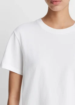 Short Sleeve Crewneck Tee in Optic White