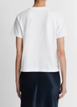 Short Sleeve Crewneck Tee in Optic White