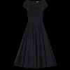 Short Sleeve Wells Dress in Black