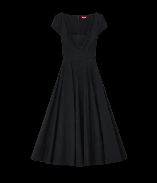 Short Sleeve Wells Dress in Black