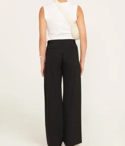 Side Stripe Tailored Pants in Black