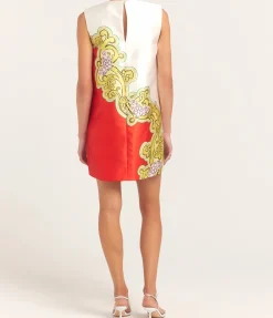 Sierra Mini Dress in Red and White