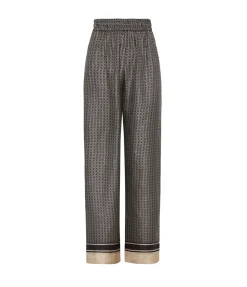 Signat Silk Gathered Pants