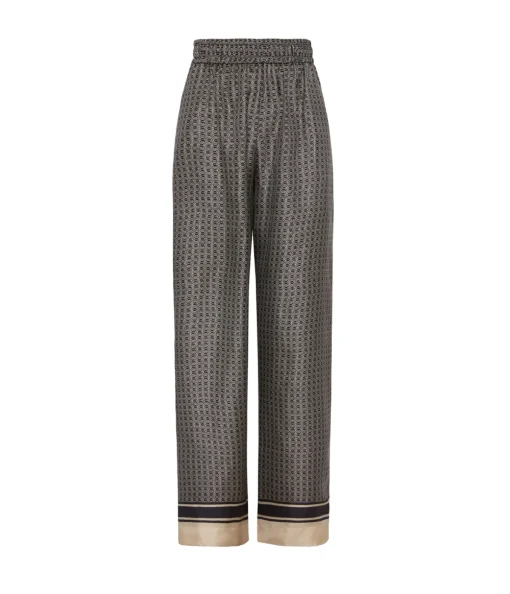 Signat Silk Gathered Pants