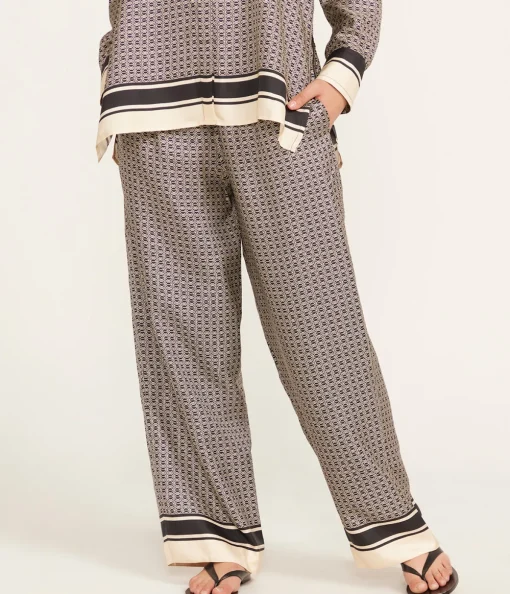 Signat Silk Gathered Pants