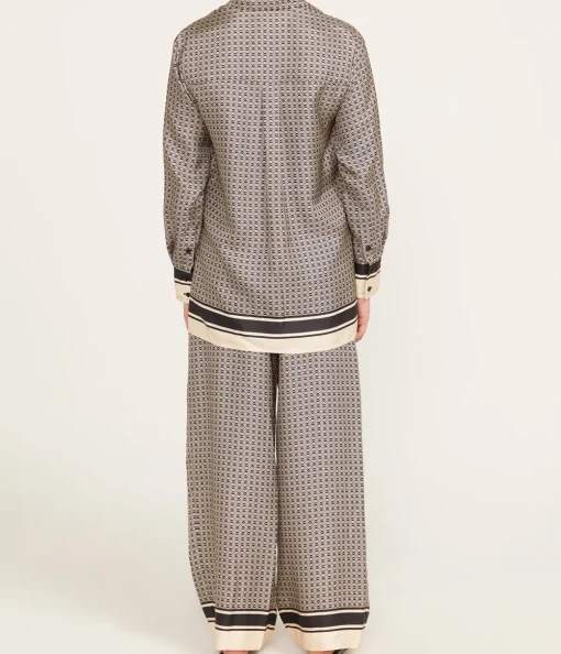 Signat Silk Gathered Pants