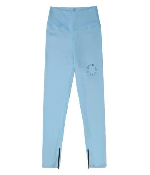 Signature Zip Tights in Dusk Blue