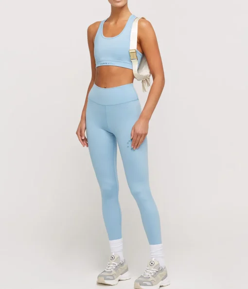 Signature Zip Tights in Dusk Blue