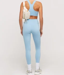Signature Zip Tights in Dusk Blue