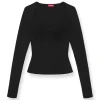 Silhouette Square Neck Top in Black