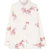 Silk Ballpoint Horse Shirt
