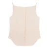 Sleeveless Linen Blend Top in Cream Rose