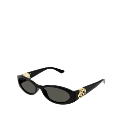 Slim Frame Monogram Sunglasses in Black