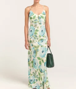 Slip Maxi Dress in Isles