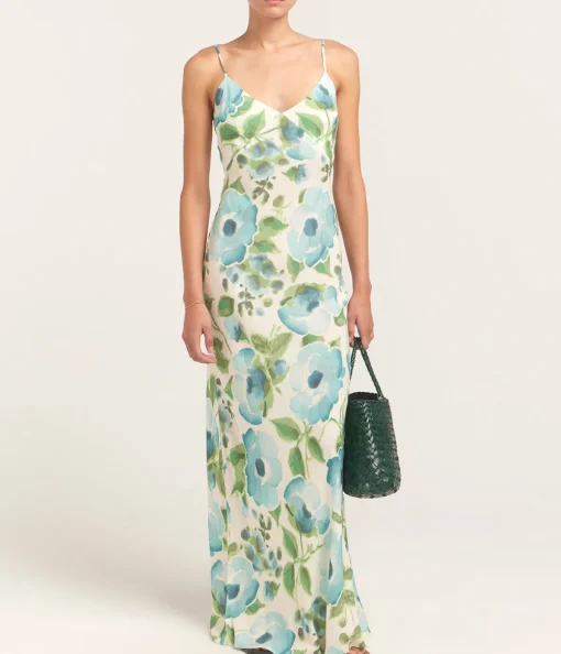 Slip Maxi Dress in Isles