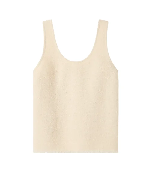 Sloane Cotton Tank in Natural