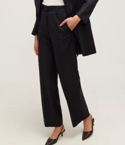 Slouch Straight Leg Trouser in Navy