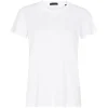 Slub Jersey School Boy Crewneck in White