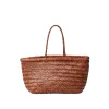 Small Bamboo Triple Jump Basket Bag in Tan