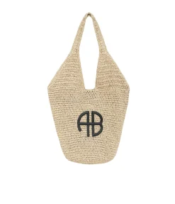 Small Lea Hobo Bag in Natural