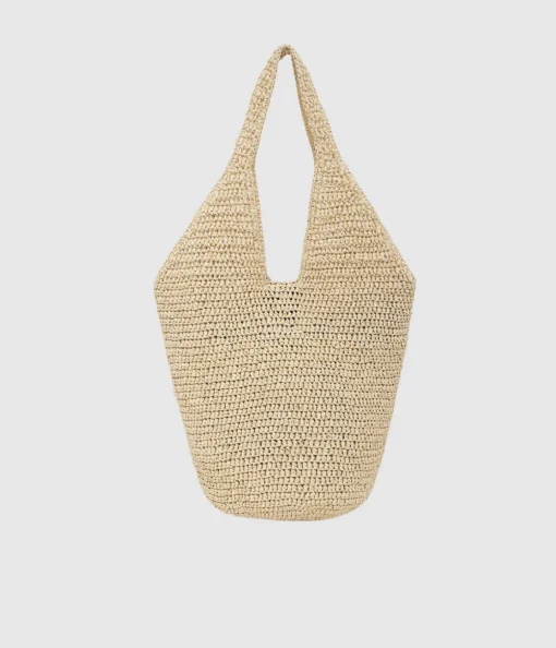 Small Lea Hobo Bag in Natural