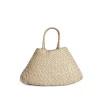 Small Santa Croce Leather Bag in Pearl