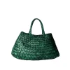 Small Santa Croce Leather Bag in Forest