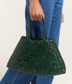 Small Santa Croce Leather Bag in Forest
