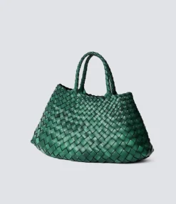 Small Santa Croce Leather Bag in Forest