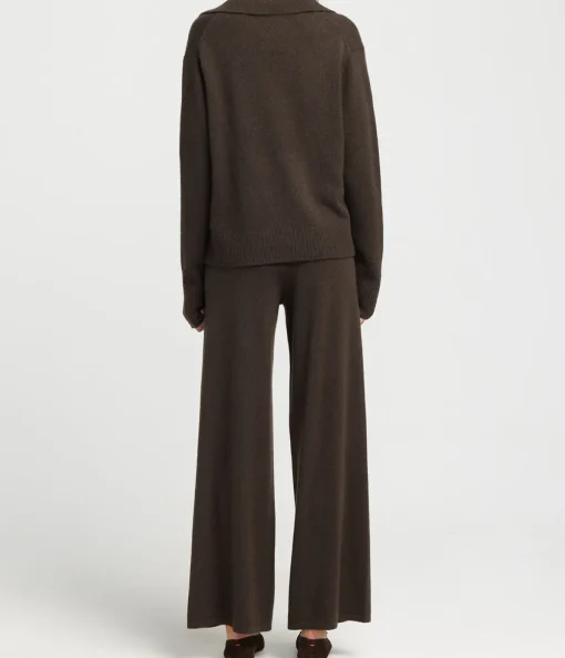 Sofi Wide Leg Trouser in Wood
