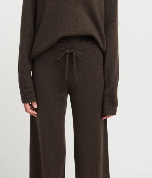 Sofi Wide Leg Trouser in Wood
