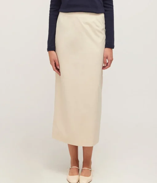 Sophia Maxi Skirt in Bone