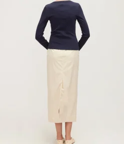 Sophia Maxi Skirt in Bone
