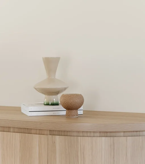 Stevie Vase in Dusty Beige