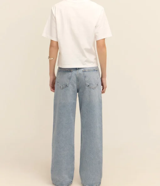 Sulma Drop Shoulder Tee in White