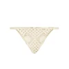 Sun Triangle Bikini Bottom in Natural Lace