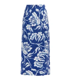 Sunja Maxi Skirt in Navy White