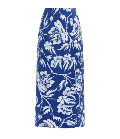 Sunja Maxi Skirt in Navy White