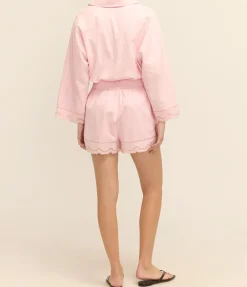 Table Cloth Lace Short in Ballet Pink