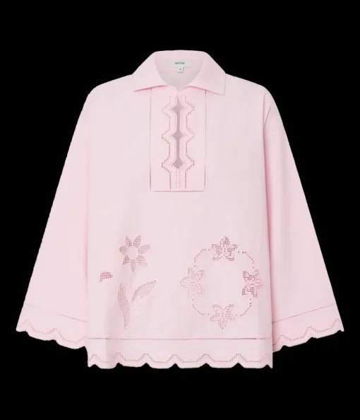 Table Cloth Lace Top in Ballet Pink