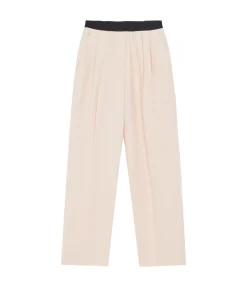 Takaroa Elastic Pants in Cream Rose