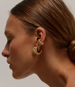Talisman Hoops in Gold